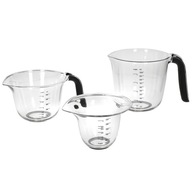 KitchenAid odmerky s rúčkami, 3 ks Onyx Black