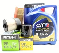 FILTRE + OLEJ ELF 5W30 RENAULT CLIO IV 1.5 DCI