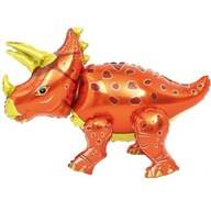 3D fóliový balón DINOSAUR triceratops RED XL