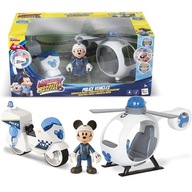 Vrtuľník s MICKEY MOUSE POLICAJNÝM MOTOROVÝM VOZIDLOM