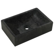 vidaXL Umývadlo 45x30x12 cm Marble High Gloss Black