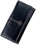 Kožená elegantná veľkokapacitná dámska peňaženka
