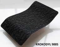 Prášková farba RAL 9005 Polyuretan Crocodile