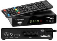 TUNER DEKODÉR KRUGER DVB-T2 HDMI USB H.265 HEVC