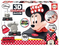 3D puzzle 160 socha Minnie Mouse na maľovanie