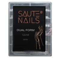 SAUTE NAILS Dvojité SQUARE nechtové formy štvorcové 120 kusov