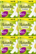 NATURELLA CLASSIC MAXI KRÍDLÍKOVÉ hygienické vložky 16KS x6