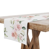 Behúň na stôl 40x140 Obrus ​​Flowers Roses 8256