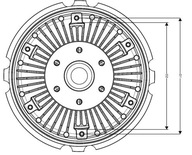 Spojka ventilátora chladiča DAF CF 85, XF 105 M