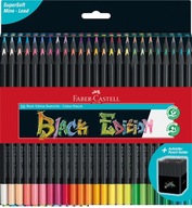 Trojhranné pastelky Black Edition 50 farieb Faber-Castell