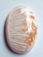 FUSIMA Scolecite ružový kabošon ~3,7x2,5 cm č. 14