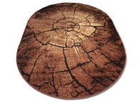 Oválny koberec Alfa Bcf Trunk B53 hnedá béžová 150x210