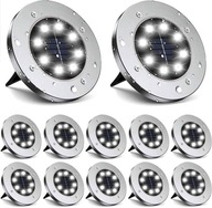 SOLÁRNE ZEMNÉ SVETLÁ ZÁHRADNÝ SET 12x LED