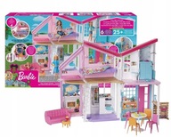 Veľký dvojposchodový domček pre bábiky Barbie Malibu House + príslušenstvo FXG57