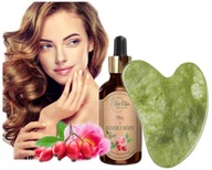 Ružový olej 100% čistý + Gua Sha Stone SET