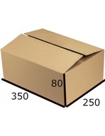 BOX Kartónová krabica 350x250x80 mm - PACZKOMAT A - 50 ks.
