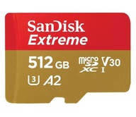 Karta SanDisk 512 GB Extreme 190 MB/s A2 C10 V30 U3