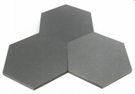 AKUSTICKÁ pena Akustické panely HEXAGON sivá