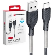 Uhlíkový USB kábel USB-C 18W Android Auto 100cm