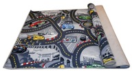 CARPET DISNEY CARS ULICE CITY 150x120 GREY CARS