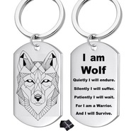 KĽÚČENKA DOG TAG WOLF WOOLF DARČEKOVÁ krabička