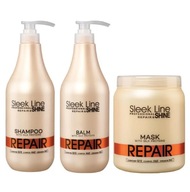 STAPIZ REPAIR šampón + balzam + maska ​​na poškodené vlasy 3x 1000 ml