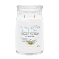 Veľká čistá bavlnená sviečka Yankee Candle Signature