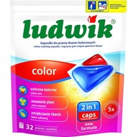 Farebné umývacie kapsuly 2v1 Ludwik COLOR 32sz