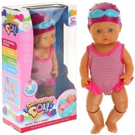 Bábika plávajúca vo vodnej čiapočke pre bábätko