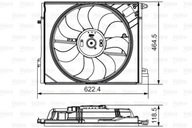 VALEO 696882 Ventilátor chladenia motora