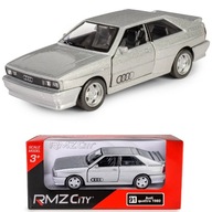 KOVOVÉ VOZIDLO S AUDI QUATTRO 1980 MODEL SILVER DRIVE 1:34 DAFFI 119994