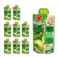 Kubuś Baby Green Vegetables Mousse 9 x 100 g