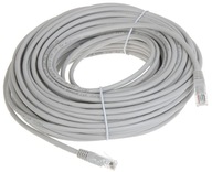 Patchcord U/UTP 5e RJ45 / RJ45 30 m sivý