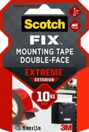 Montážna páska Scotch-Fix 19 mm x 1,5 m, obojstranná, super pevná, vonkajšia