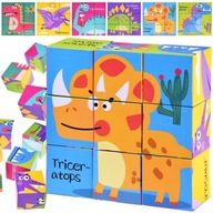 Veľké bloky Dinosaury puzzle 6 obrázkov ZA4729