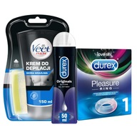 VEET MEN+DUREX Pleasure Erekčný krúžok Gél