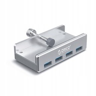 Hliníkový HUB USB 3.0 4v1 priskrutkovaný k doske stola