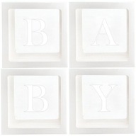 BABY LOVE Box Set na balóniky WHITE 4 ks