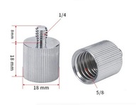 Adaptér 5/8 palcový závit na 1/4 mikrofónový stojan