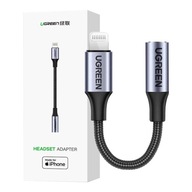 UZELENÝ KÁBEL AUDIO AUX ADAPTÉR IPHONE LIGHTNING DO MINI jacku 3,5 mm