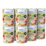 BALTICA Mokré krmivo Králik s mrkvou 12 x 400g bez obilnín