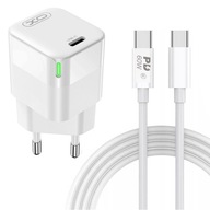 Rýchlonabíjacia kocka USB-C napájací zdroj 30W dlhý USB-C kábel 200 cm