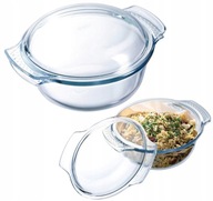 Okrúhla NÁDOBA TEPLODOLNÁ SKLENÁ Pyrex 4,9L