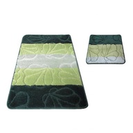 Súprava kúpeľňových koberčekov zelená (50 cm x 80 cm