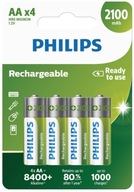 Batéria Philips AA R6 NiMH 2100 mAh 4 ks.