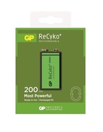 Batéria GP Recyko 6F22 9V 200mAh NIMH 8,4V MN