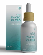 3H CBC Oil 5% + CBD 5% Full Spectrum Hemps úzkosť