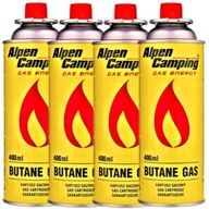 4x PLYNOVÁ NÁPLŇ PLYNOVÁ NÁPLŇ 400ML PRE VARIČE ALPEN CAMPING SADA 4 ks