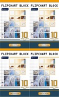 Flipchart podložka 100x64cm hladká 10 kariet x 4