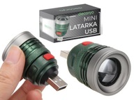 ZOOM USB LED baterka Výkonná Praktická Silná